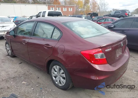 2012 Honda Civic Lx from USA, damaged, VIN 2HGFB2F55CH579992